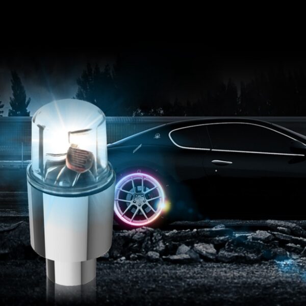 Tire valve LED light